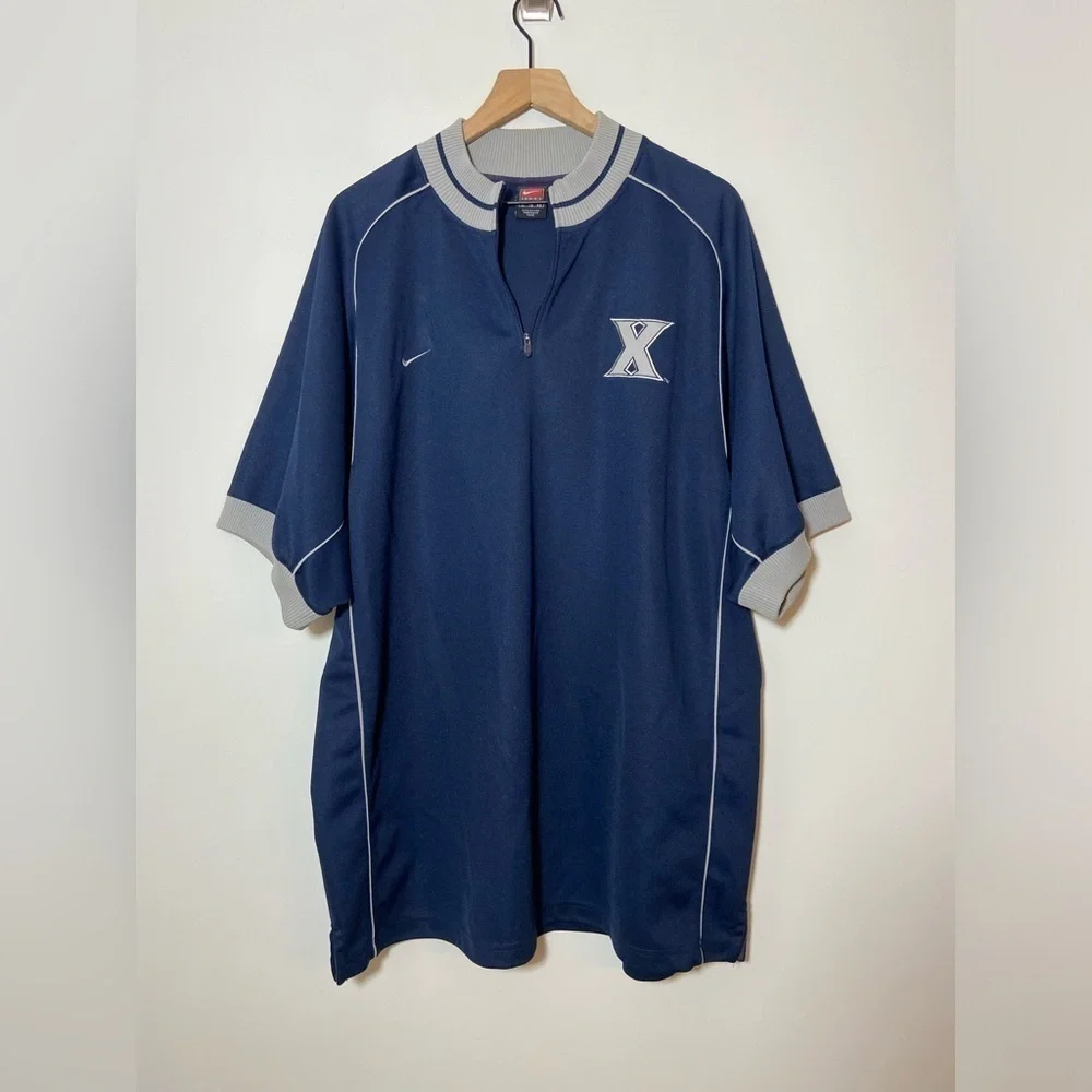 Vintage Xavier University Nike Basketball Warm Up Shooting Shirt XL NCAA